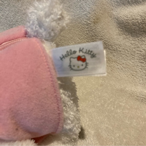 Hello Kitty Sanrio 2008 Plush purse Pink dress, red bow 8" - Picture 9 of 10